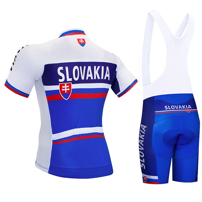 Team SLOVAKIA Cycling Clothing 9D Set MTB Jersey Bicycle Clothes Ropa Ciclismo Quick Dry Bike Wear Mens Short Maillot Culotte | Vimost Shop.