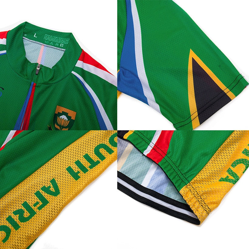 Pro Team SOUTH AFRICA Cycling Clothing 9D Set MTB Uniform Bicycle Clothes Quick Dry Bike Jersey Men's Short Maillot Culotte | Vimost Shop.