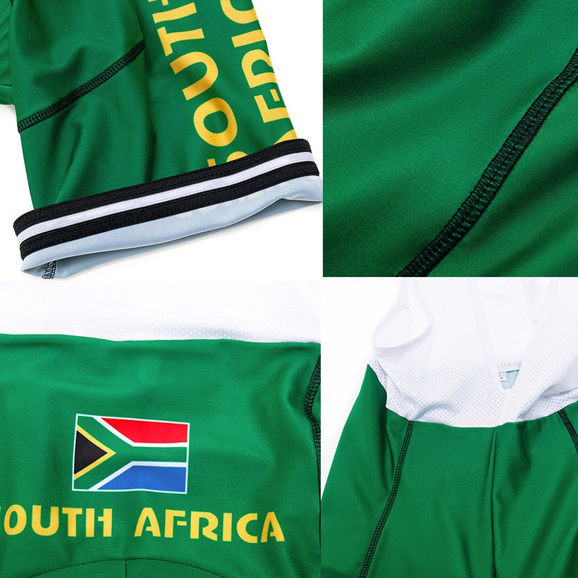Pro Team SOUTH AFRICA Cycling Clothing 9D Set MTB Uniform Bicycle Clothes Quick Dry Bike Jersey Men's Short Maillot Culotte | Vimost Shop.