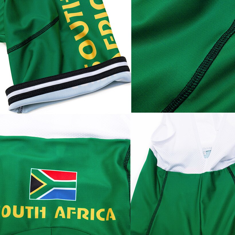 Pro Team SOUTH AFRICA Cycling Clothing 9D Set MTB Uniform Bicycle Clothes Quick Dry Bike Jersey Men's Short Maillot Culotte | Vimost Shop.