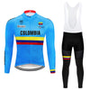Spring/Autumn COLOMBIA Cycling Jersey 9D Bib Set MTB Uniform Bike Clothing Quick Dry Bicycle Clothes Mens Long Cycling Wear | Vimost Shop.