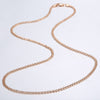 3mm Thin Necklace 585 Rose Gold Snake Link For Women Men Fashion Simple Jewelry Gifts for Her 50.5cm GN462A | Vimost Shop.