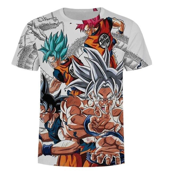 Son Goku Dragon Ball T-Shirt Men's Clothing T Shirt Fashion Streetwear Funny Kid Goku 3D Printed Tshirts Mans Tops Tees | Vimost Shop.