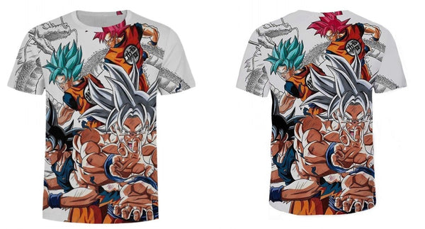 Son Goku Dragon Ball T-Shirt Men's Clothing T Shirt Fashion Streetwear Funny Kid Goku 3D Printed Tshirts Mans Tops Tees | Vimost Shop.