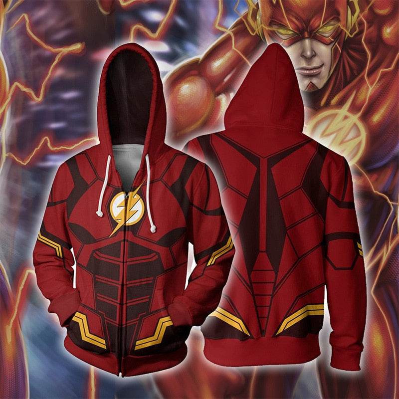 Marvel Superhero Flash Movie Endgame 3D Print Hoodies Sweatshirt Captain America Zipper Coat Jacket Men Women Cosplay Costume | Vimost Shop.
