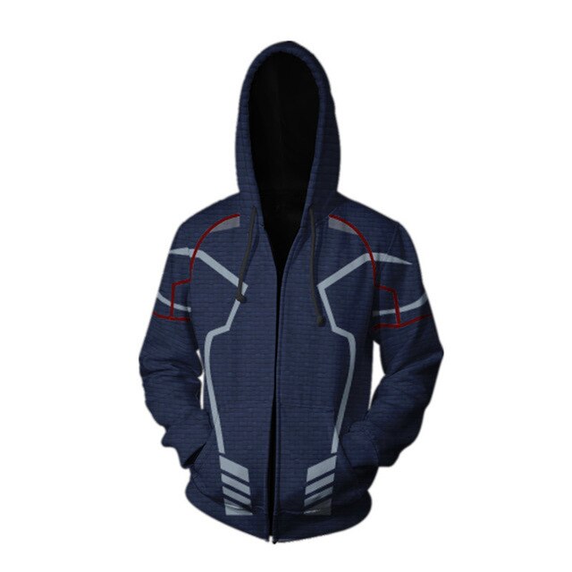 Marvel Superhero Flash Movie Endgame 3D Print Hoodies Sweatshirt Captain America Zipper Coat Jacket Men Women Cosplay Costume | Vimost Shop.