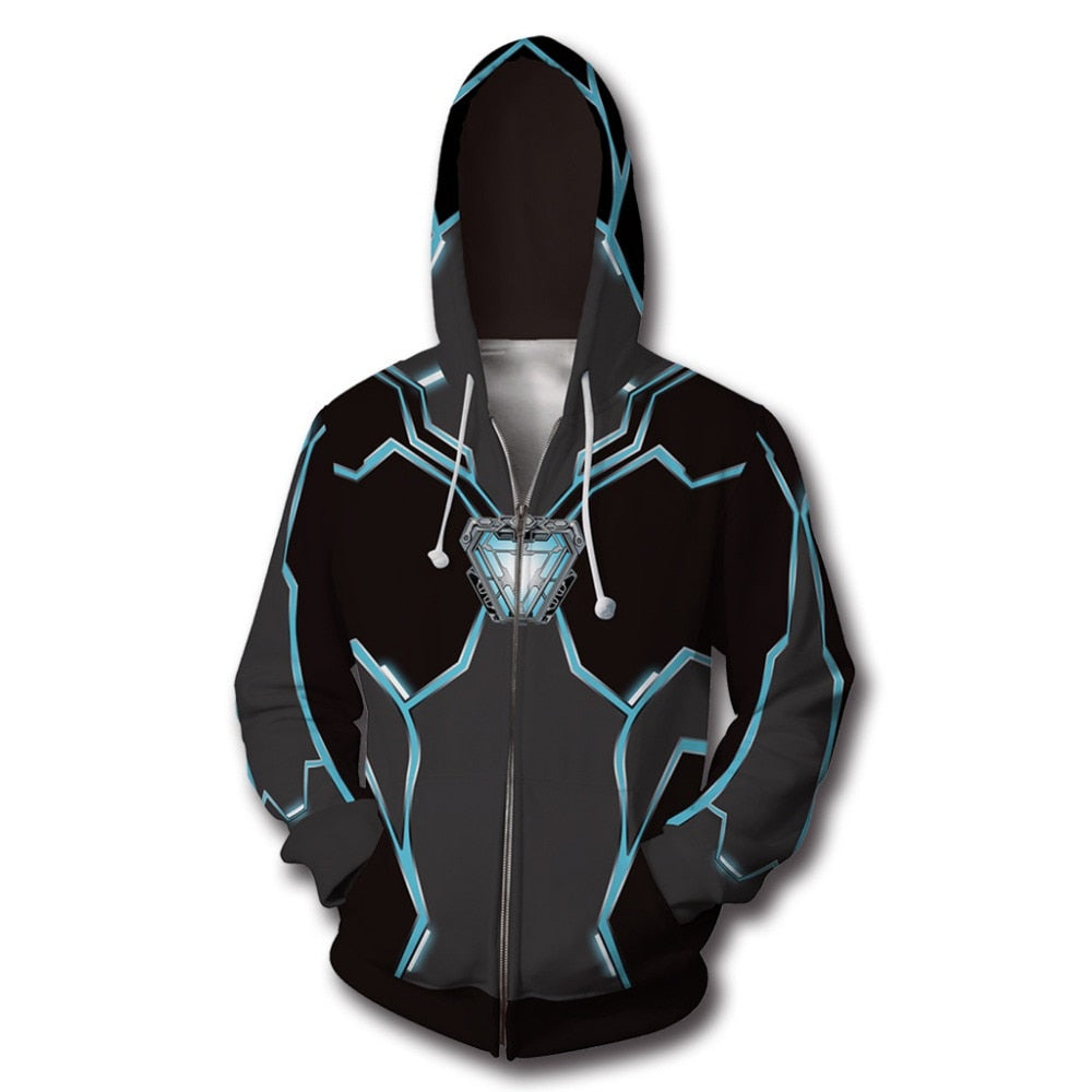 Marvel Superhero Flash Movie Endgame 3D Print Hoodies Sweatshirt Captain America Zipper Coat Jacket Men Women Cosplay Costume | Vimost Shop.