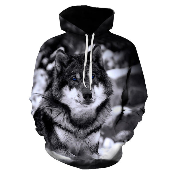 Wolf hoodies Men's hoodie autumn Winter hip hop hoody Tops Casual Brand 3D wolf head Hoodie Sweatshirt S-6XL | Vimost Shop.