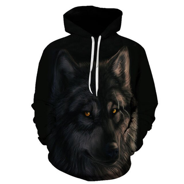 Wolf hoodies Men's hoodie autumn Winter hip hop hoody Tops Casual Brand 3D wolf head Hoodie Sweatshirt S-6XL | Vimost Shop.