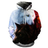 Wolf hoodies Men's hoodie autumn Winter hip hop hoody Tops Casual Brand 3D wolf head Hoodie Sweatshirt S-6XL | Vimost Shop.