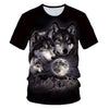 Newest Wolf 3D Print Animal Cool Funny T-Shirt Men Short Sleeve Summer Tops Male T Shirt Fashion Breathable With Short | Vimost Shop.