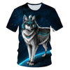 Newest Wolf 3D Print Animal Cool Funny T-Shirt Men Short Sleeve Summer Tops Male T Shirt Fashion Breathable With Short | Vimost Shop.