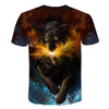 Newest Wolf 3D Print Animal Cool Funny T-Shirt Men Short Sleeve Summer Tops Male T Shirt Fashion Breathable With Short | Vimost Shop.