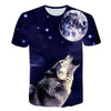 Newest Wolf 3D Print Animal Cool Funny T-Shirt Men Short Sleeve Summer Tops Male T Shirt Fashion Breathable With Short | Vimost Shop.