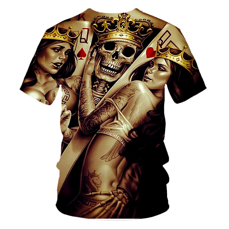 Funny Skull Motorbike 3D T Shirt Summer Hipster Short Sleeve Tee Tops Men/Women Print T-Shirts Casual Homme Short Sleeve Top | Vimost Shop.