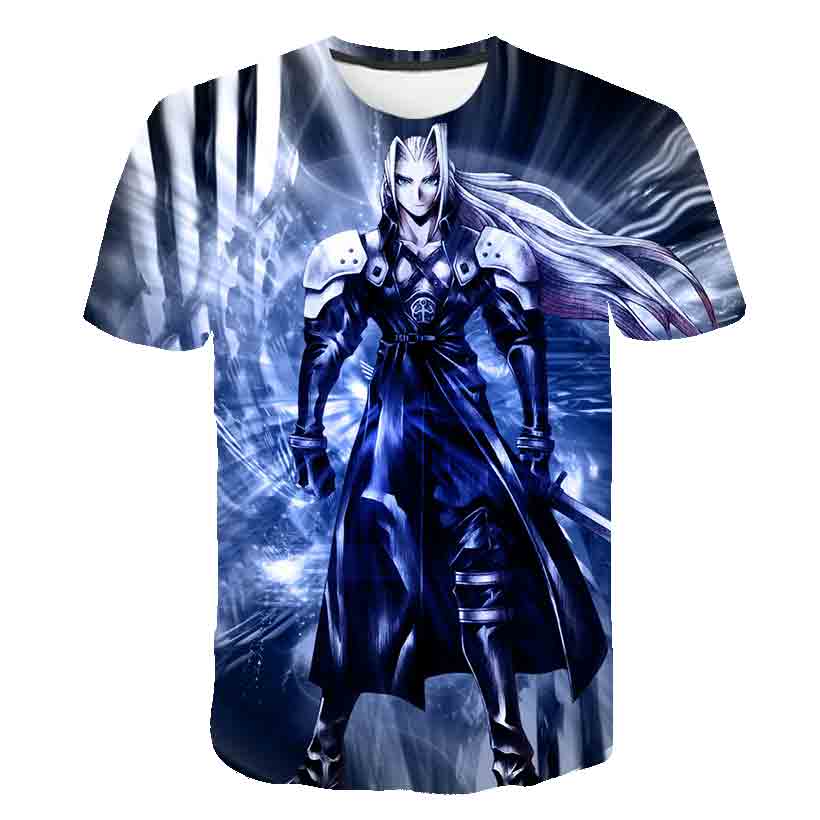 Japanese Game Final Fantasy Anime 3D T Shirt Men/Women Harajuku T-shirt Satanist Moive Graphic Tees men Tshirt Streetwear Top | Vimost Shop.