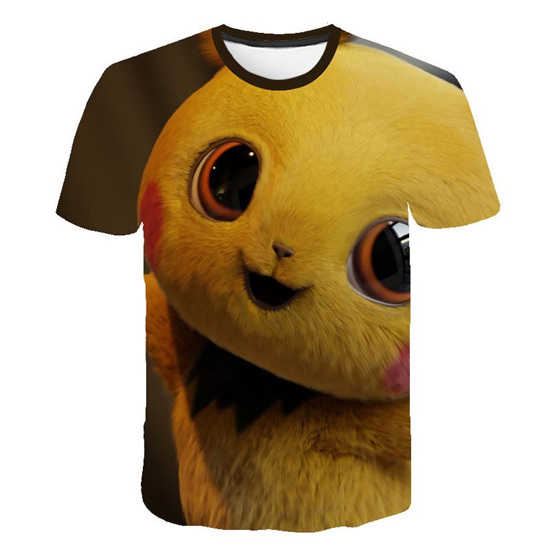 Pokemon Detective Pikachu 3D Printed Children T-shirt Summer Short Sleeve T shirt Boys/girl Tops | Vimost Shop.