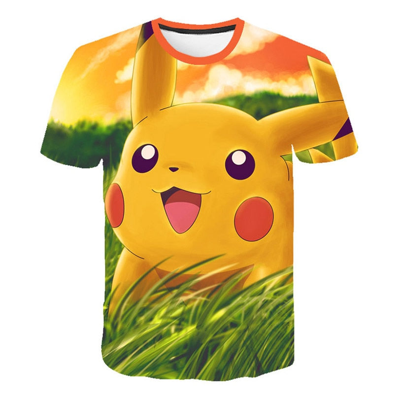 Pokemon Detective Pikachu 3D Printed Children T-shirt Summer Short Sleeve T shirt Boys/girl Tops | Vimost Shop.