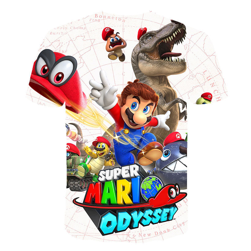 summer New Harajuku style Classic games Super Mario t shirt Mario Bros 3D print t-shirts hip hop tshirt | Vimost Shop.