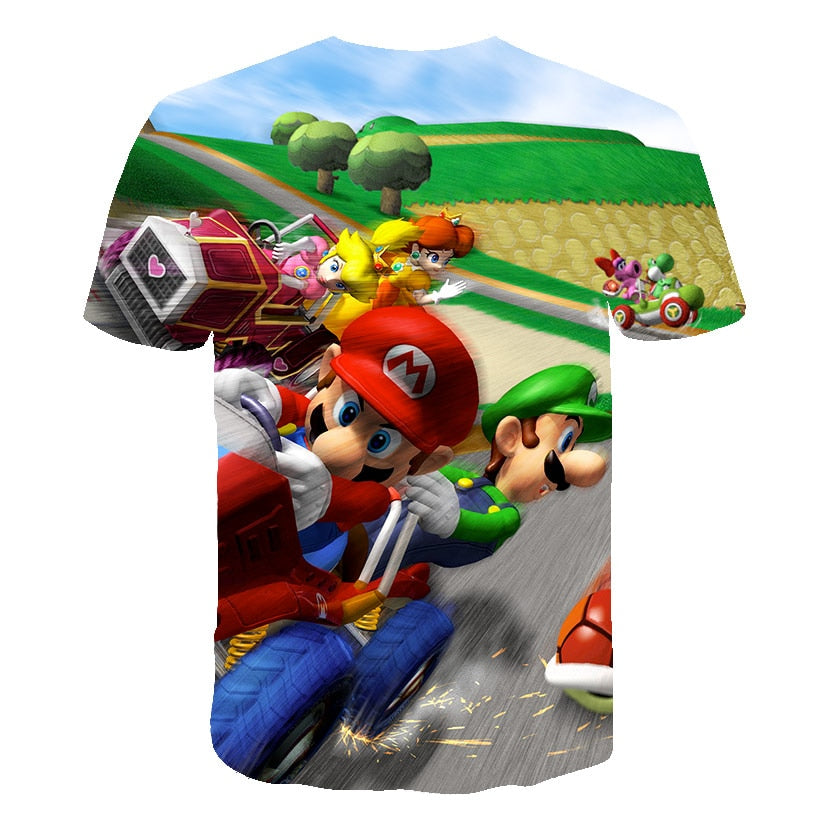 summer New Harajuku style Classic games Super Mario t shirt Mario Bros 3D print t-shirts hip hop tshirt | Vimost Shop.