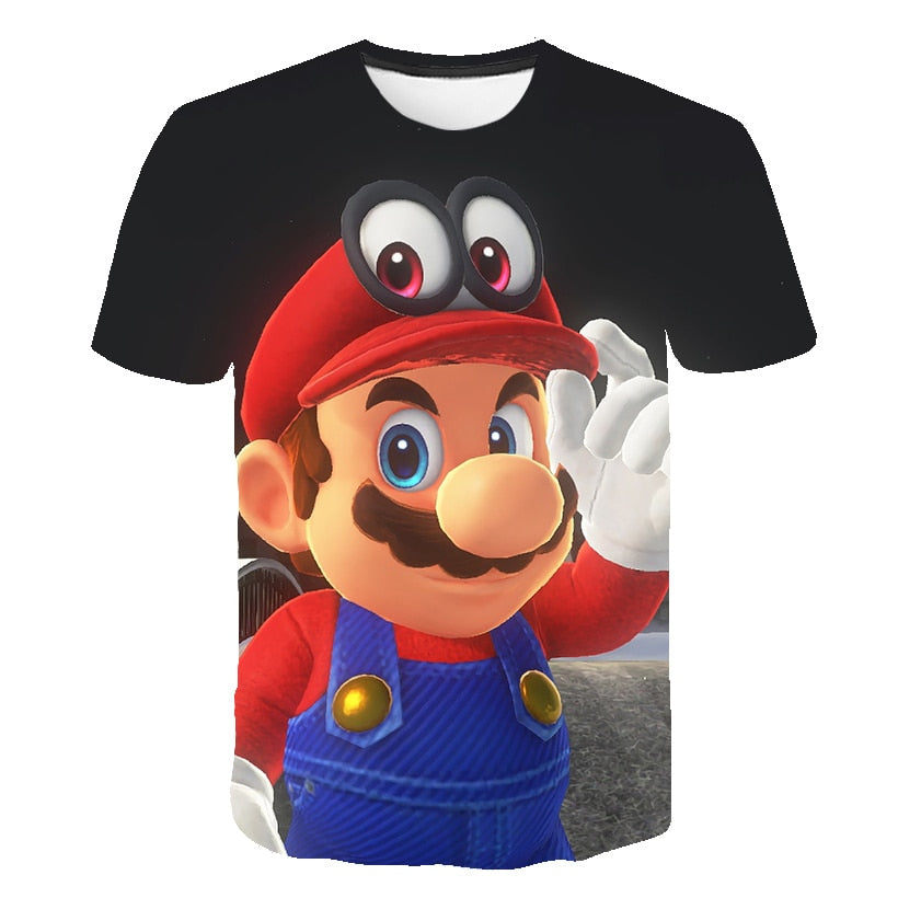 summer New Harajuku style Classic games Super Mario t shirt Mario Bros 3D print t-shirts hip hop tshirt | Vimost Shop.