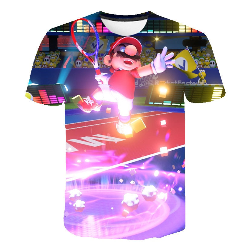 summer New Harajuku style Classic games Super Mario t shirt Mario Bros 3D print t-shirts hip hop tshirt | Vimost Shop.