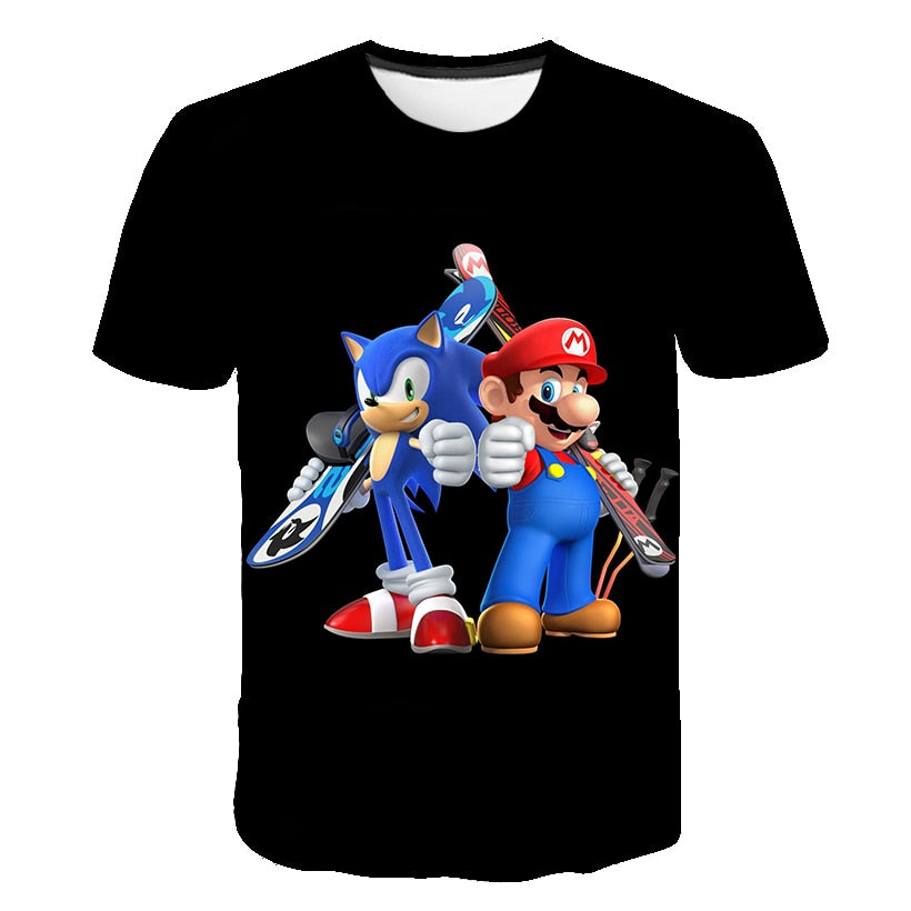 summer New Harajuku style Classic games Super Mario t shirt Mario Bros 3D print t-shirts hip hop tshirt | Vimost Shop.