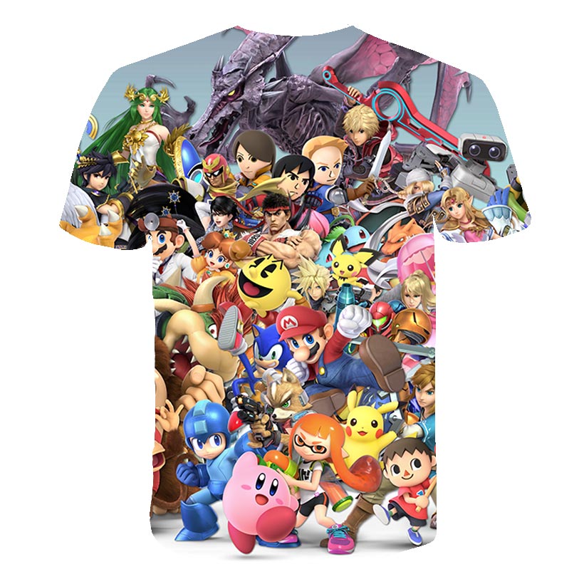 summer New Harajuku style Classic games Super Mario t shirt Mario Bros 3D print t-shirts hip hop tshirt | Vimost Shop.