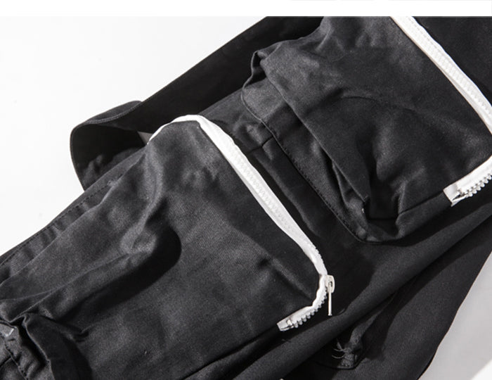 Multi Pockets Hip Hop Cargo Pants Men Harajuku Streetwear Sweatpants Joggers Elastic Waist Trousers Harem Pants | Vimost Shop.