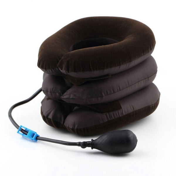 Hot Drop Ship Inflatable Air Neck Traction Device Soft Neck Cervical Collar Pillow Pain Stress Relief Neck Stretcher US Stock | Vimost Shop.