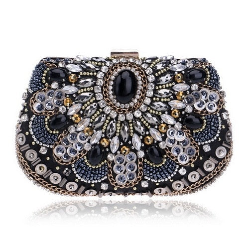 Women evening bags beaded wedding handbags clutch purse evening bag for wedding day clutches evening bags embroidery bags