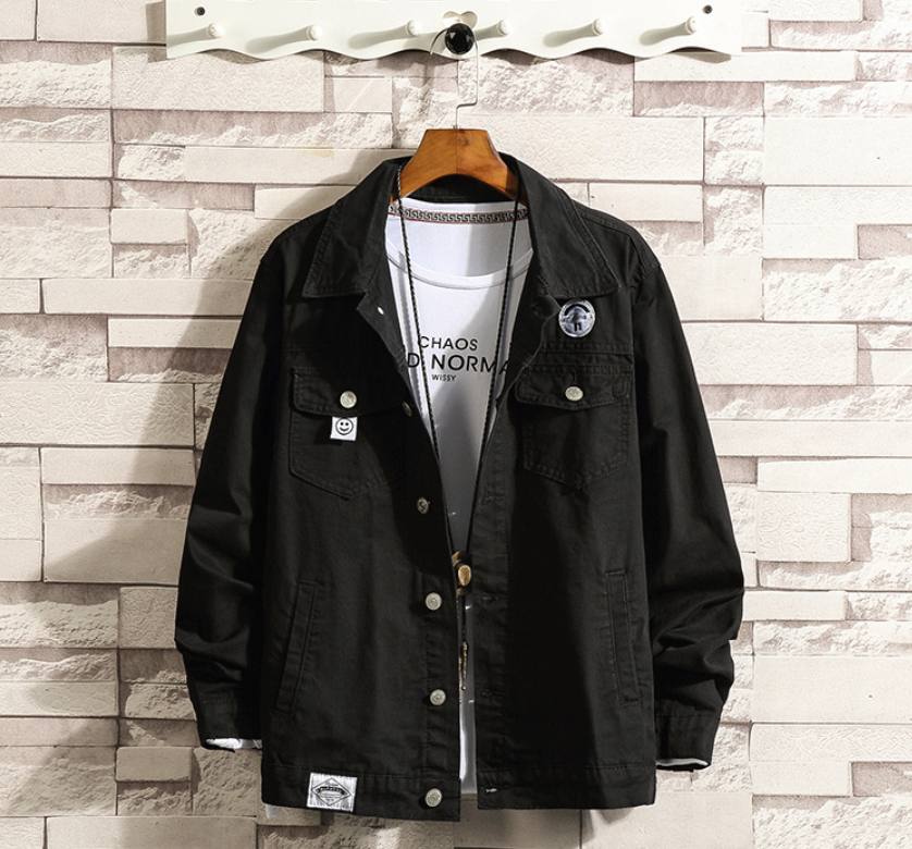 6XL Baggy Jackets Black Cotton Autumn Streetwear Fashion Army Green Hip Hop College Military Style Coat Japan Bomber Jacket Men | Vimost Shop.