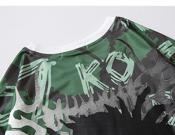 Hip Hop Color Block Character Print Mens T Shirt Harajuku Streetwear Tops Fashion Casual Cotton Short Sleeve | Vimost Shop.