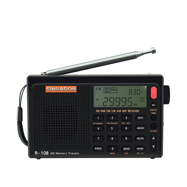 R-108 FM Stereo Digital Portable Radio Sound Alarm Function Display Clock Temperature Speaker can as Parent/Friend gift | Vimost Shop.