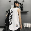 High Quality Letter Print Hip Hop Sport Basketball Vest Tops Tees Sleeveless Men Casual Loose Pullover Couple Wear Tank Tops | Vimost Shop.