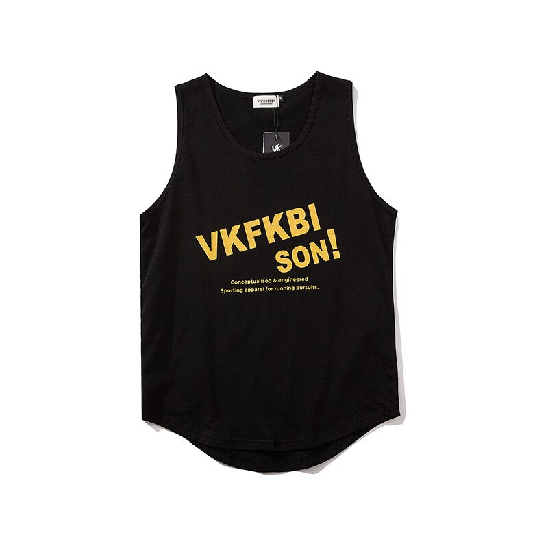 High Quality Letter Print Hip Hop Sport Basketball Vest Tops Tees Sleeveless Men Casual Loose Pullover Couple Wear Tank Tops | Vimost Shop.