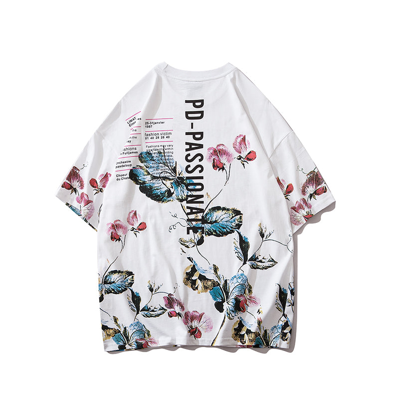 Japanese Geisha Tshirt Streetwear Short Sleeve T Shirt Japan Cotton Tops Tees Men Harajuku Hip Hop T-Shirt | Vimost Shop.
