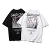 Japanese Geisha Tshirt Streetwear Short Sleeve T Shirt Japan Cotton Tops Tees Men Harajuku Hip Hop T-Shirt | Vimost Shop.