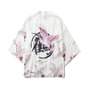 Japanese Style Lotus Flowers Print Kimono Hip Hop   Cardigan Coats Harajuku Women Casual Loose Tops Streetwear Shirts | Vimost Shop.