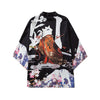 Japanese Style Anime Dragon Kimono Streetwear Men Women Cardigan Japanese Black Robe Female Summer Tokyo Clothing | Vimost Shop.