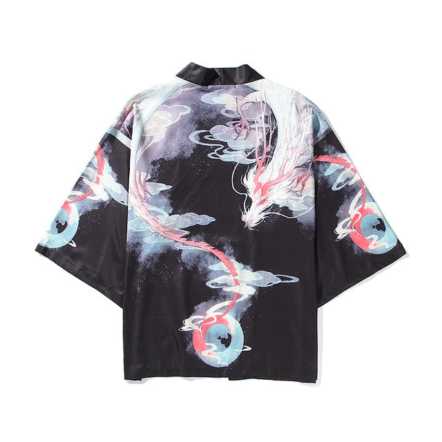 i Japanese Style Anime Tiger Cardigan Kimono Cosplay Harajuku Women Men Yukata Streetwear White Traditional Robe Tops | Vimost Shop.