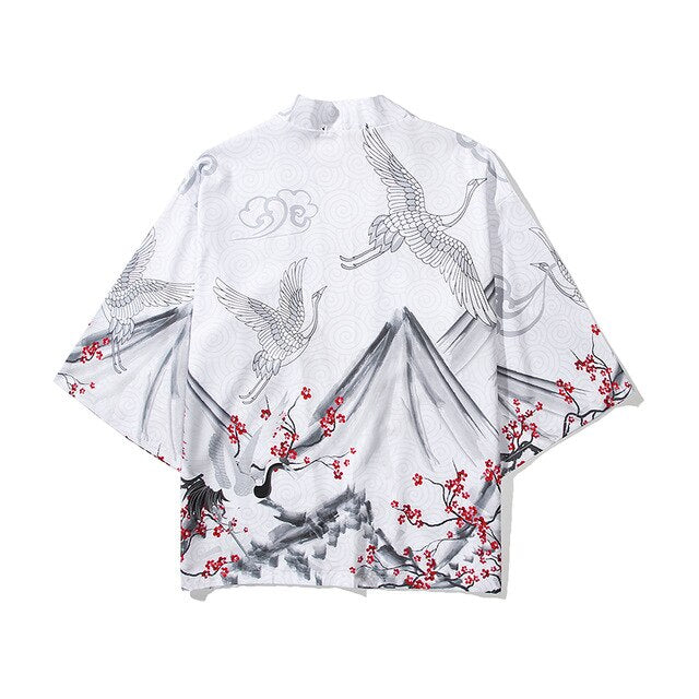 i Japanese Style Anime Tiger Cardigan Kimono Cosplay Harajuku Women Men Yukata Streetwear White Traditional Robe Tops | Vimost Shop.