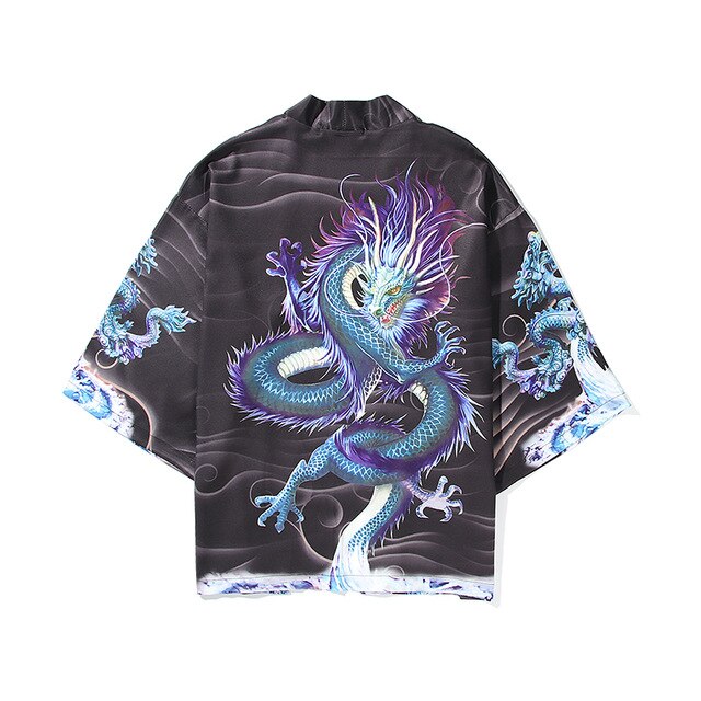 i Japanese Style Anime Tiger Cardigan Kimono Cosplay Harajuku Women Men Yukata Streetwear White Traditional Robe Tops | Vimost Shop.