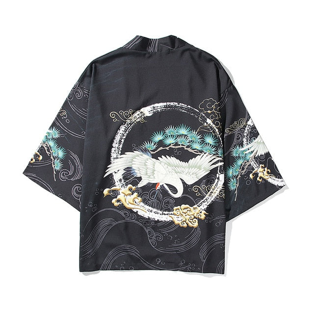 i Japanese Style Anime Tiger Cardigan Kimono Cosplay Harajuku Women Men Yukata Streetwear White Traditional Robe Tops | Vimost Shop.