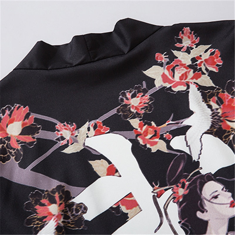 Anime Beauty Devil Kimono Streetwear Style Men Women Cardigan Japanese Robe Female Traditional Clothing | Vimost Shop.