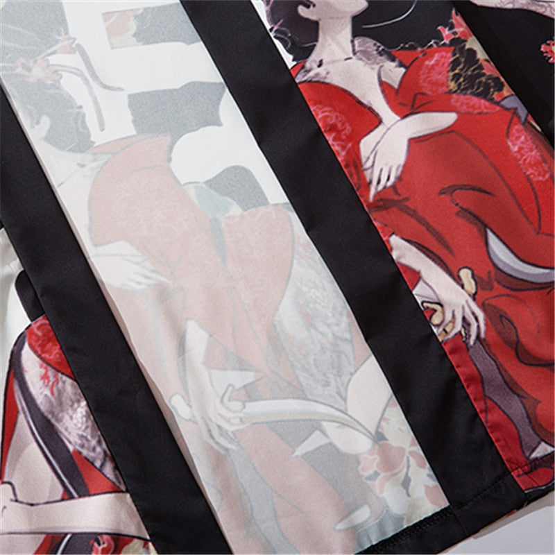Anime Beauty Devil Kimono Streetwear Style Men Women Cardigan Japanese Robe Female Traditional Clothing | Vimost Shop.