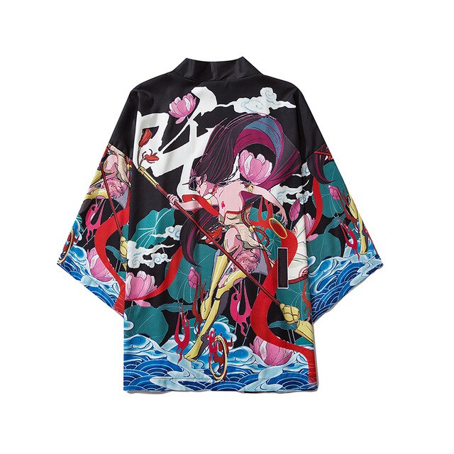 Anime Beauty Devil Kimono Streetwear Style Men Women Cardigan Japanese Robe Female Traditional Clothing | Vimost Shop.