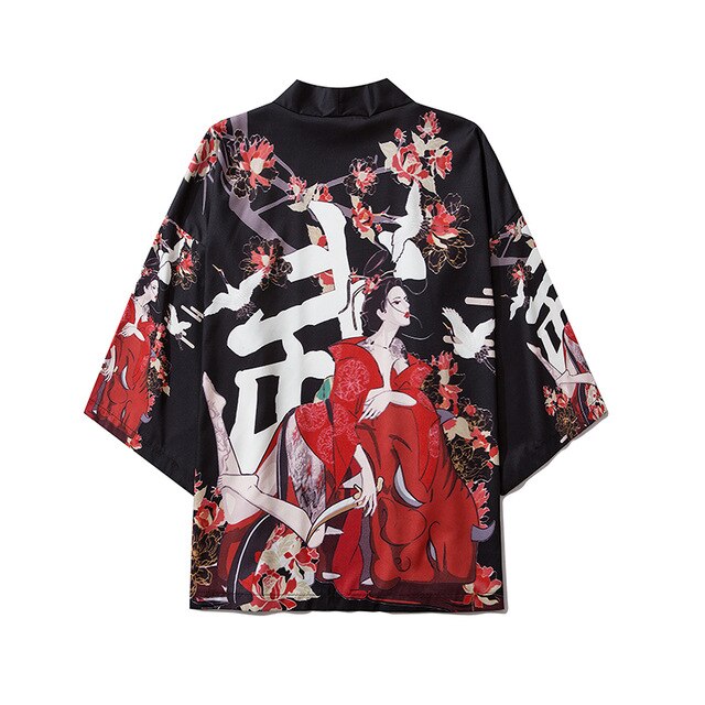 Anime Beauty Devil Kimono Streetwear Style Men Women Cardigan Japanese Robe Female Traditional Clothing | Vimost Shop.