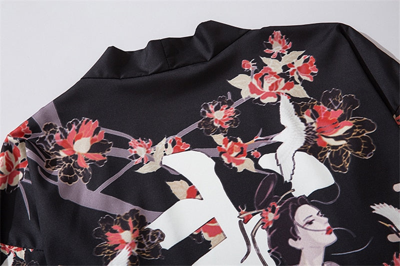 Anime Beauty Devil Kimono Streetwear Style Men Women Cardigan Japanese Robe Female Traditional Clothing | Vimost Shop.