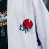 Japenese  Words Wave Print Cardigan Kimono Jacket Japanese Harajuku Women Men Streetwear Traditional Top | Vimost Shop.